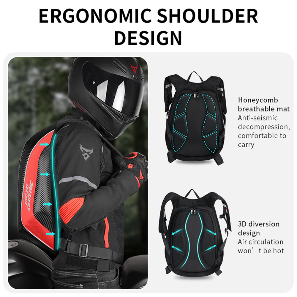 Motorcycle Backpack Motorsports Track Riding Back Pack