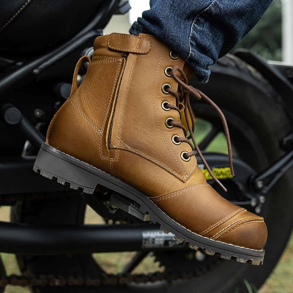AUGI Urban Commuter Motorcycle Boots for Men & Women - Retro