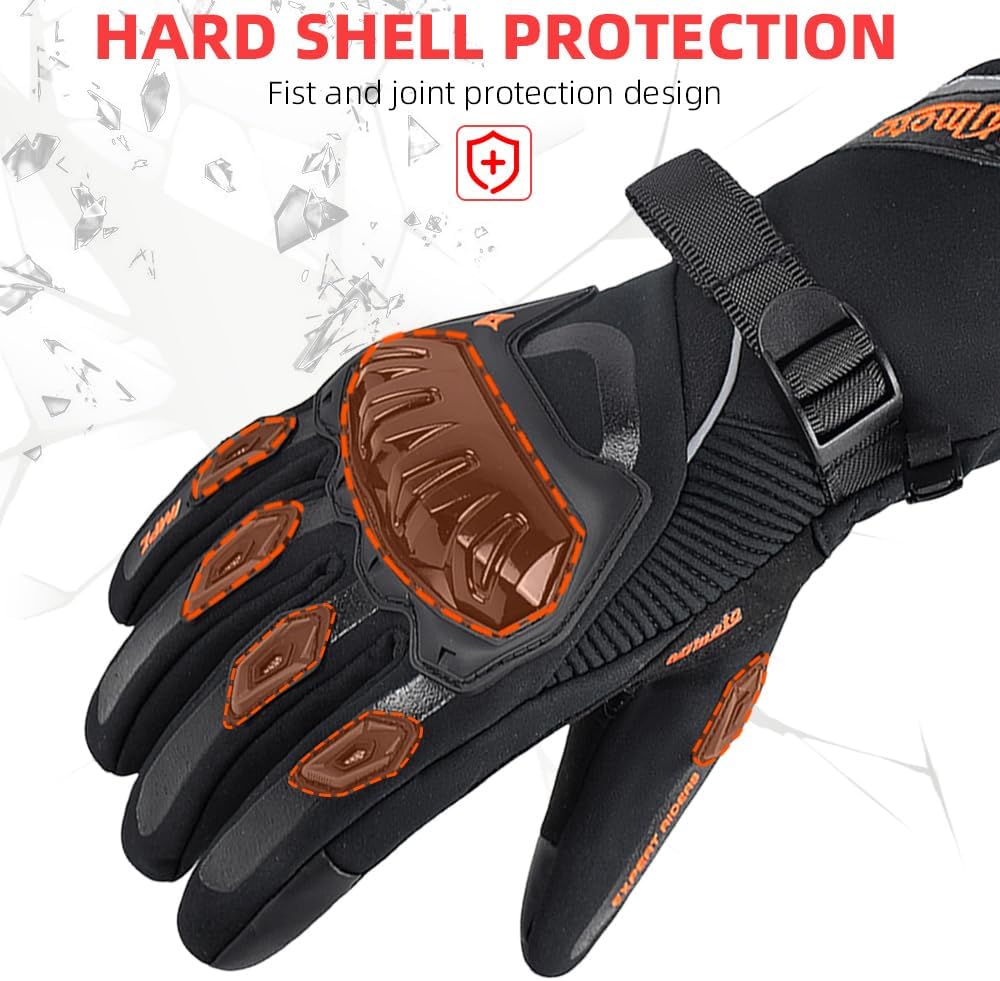 mjmoto Women's Motorcycle Gloves - Touch Screen Feature