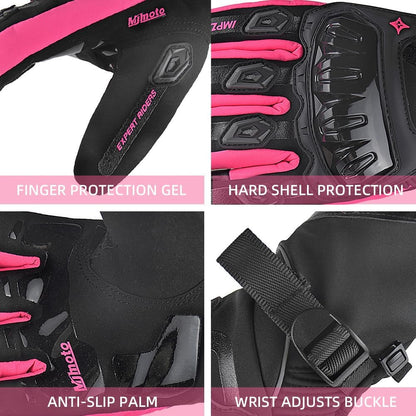 mjmoto Women's Motorcycle Gloves - Wearing Demo