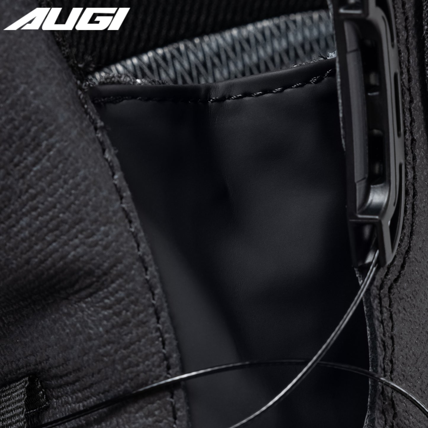 AUGI Men's Adventure Motorcycle Boots - Waterproof Cowhide Leather Rally Shoes for Off-Road Touring & Protection (Size 39-46)