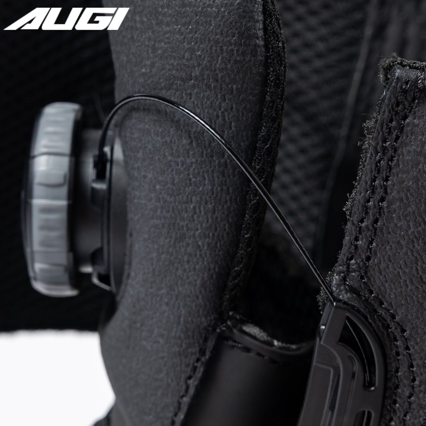 AUGI Men's Adventure Motorcycle Boots - Waterproof Cowhide Leather Rally Shoes for Off-Road Touring & Protection (Size 39-46)