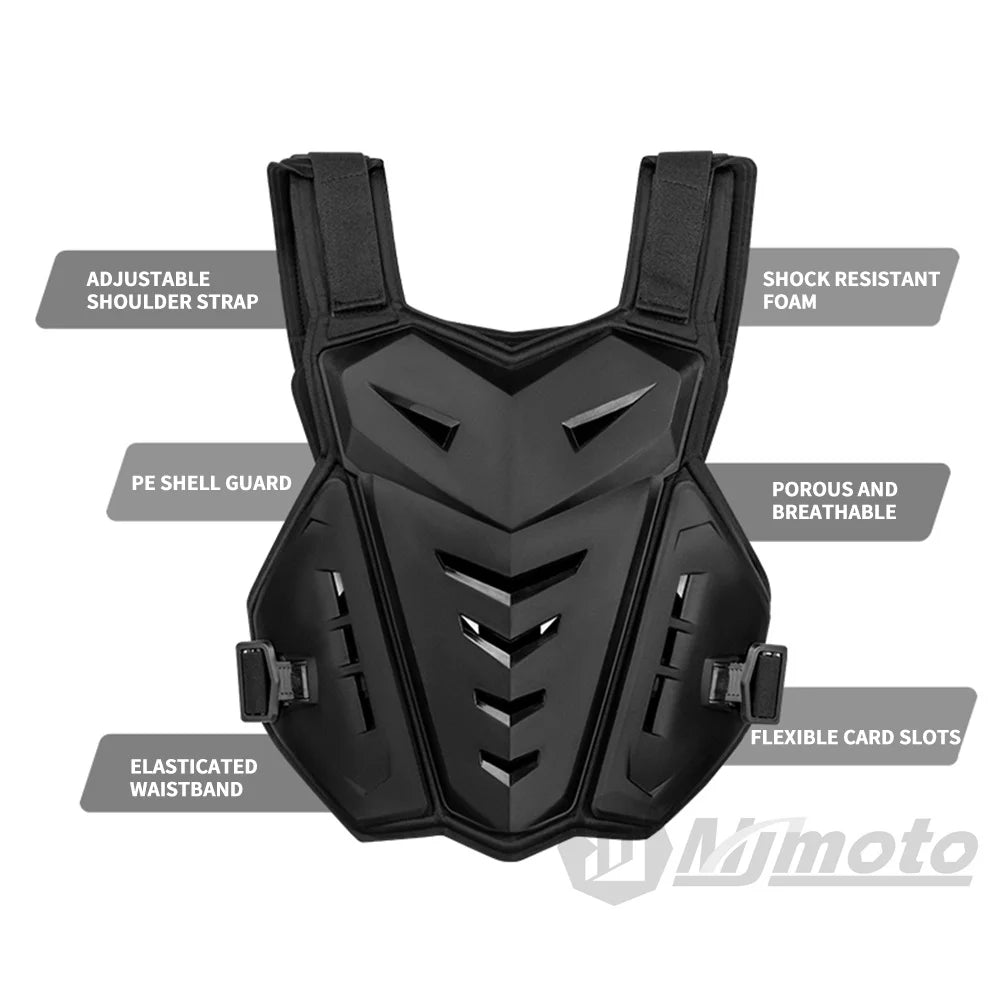 MOTOCENTRIC Body Armor Vest - Wearing Demo Front
