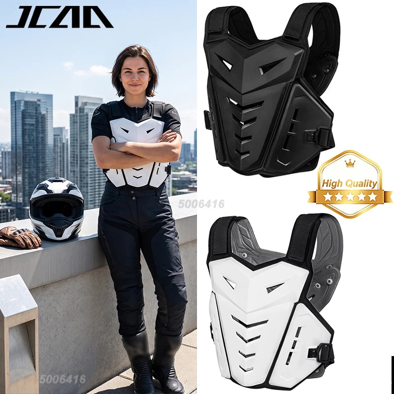 MOTOCENTRIC Body Armor Vest - Front View White