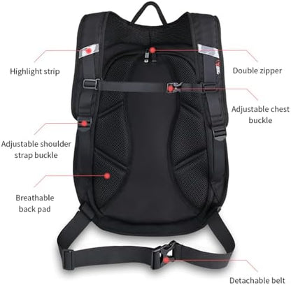 mjmoto Carbon Fiber Backpack - Side View