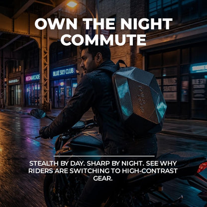 mjmoto Backpack - Expandable Feature