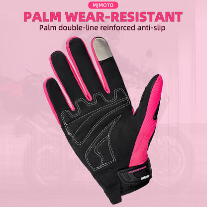 mjmoto Mesh Gloves - Touchscreen Feature