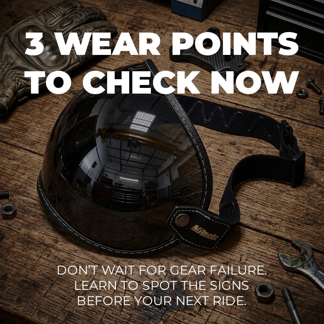 mjmoto Helmet Visor Clear - Detail