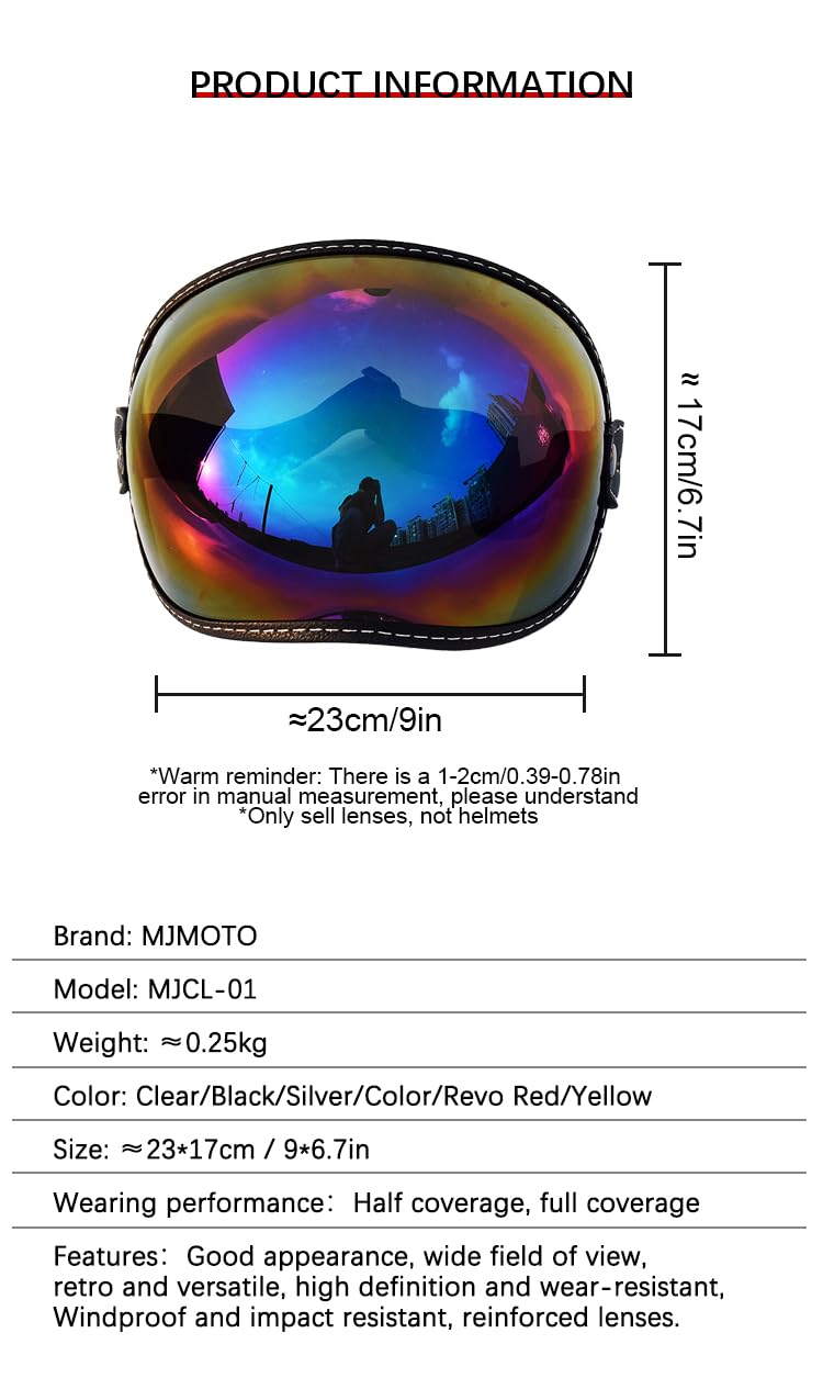 mjmoto Helmet Visor - Color Variant