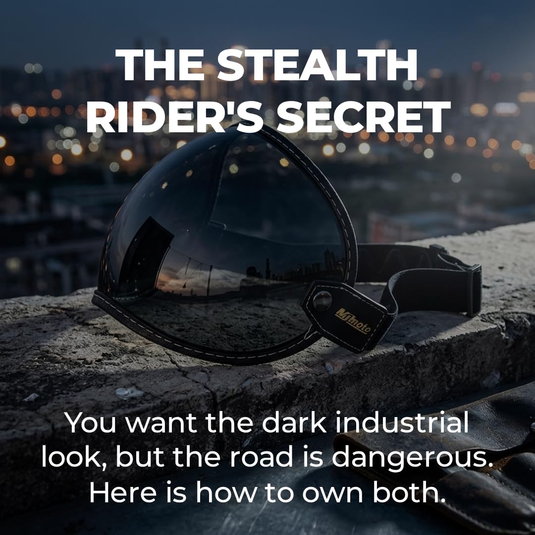 mjmoto Helmet Visor - On Helmet Demo